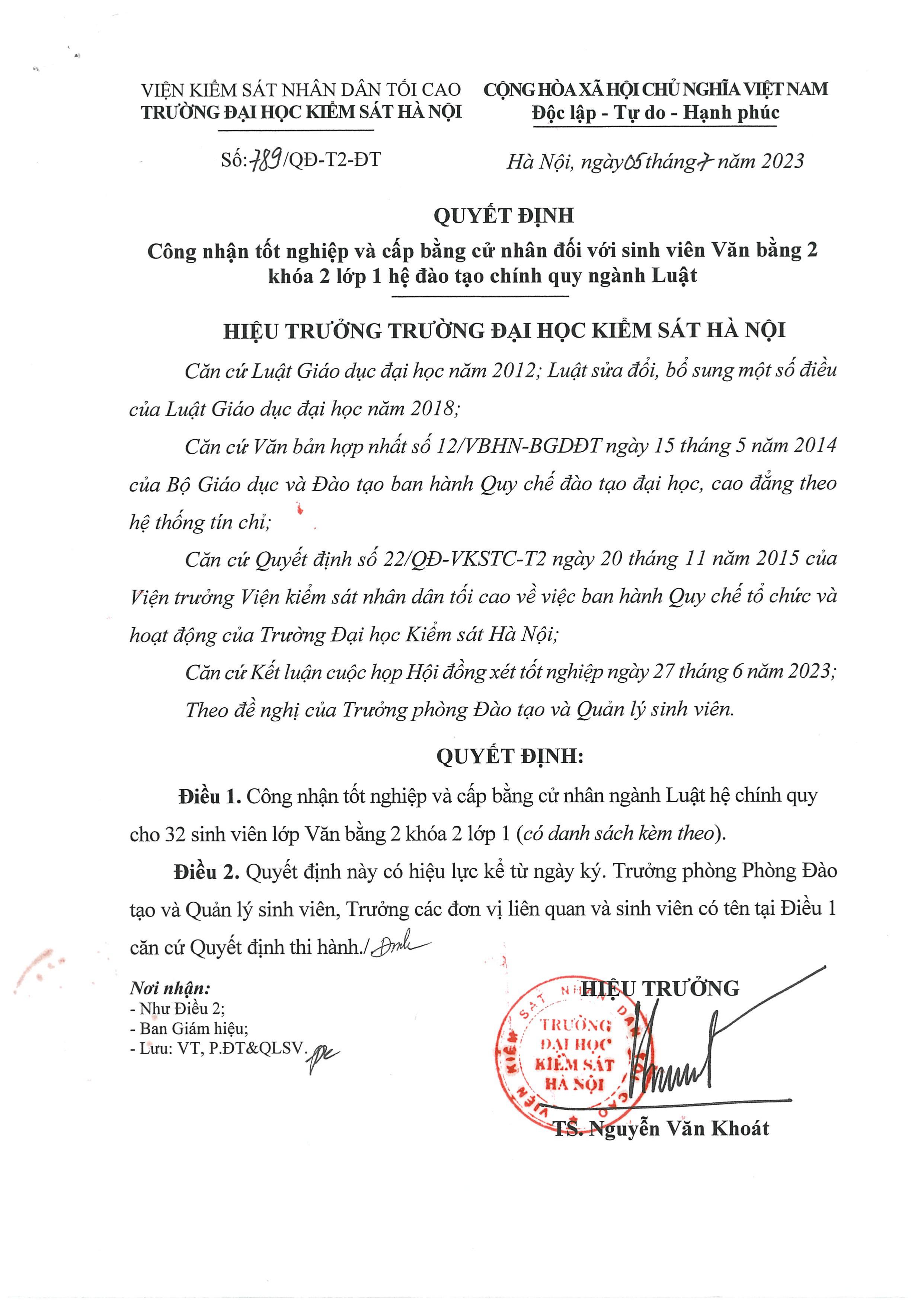 DKS - Trường Đại học kiểm sát Hà nội